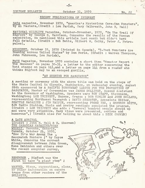 Bigfoot Bulletin #22 Pg 5